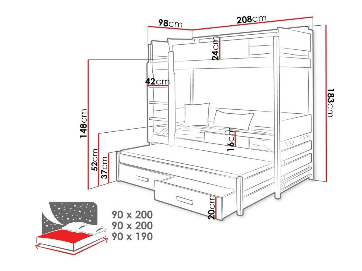 Køjeseng Henderson 114
