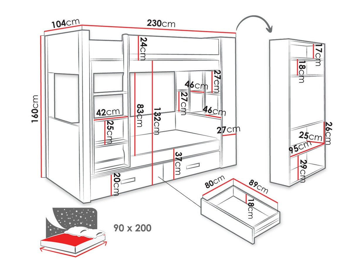 Køjeseng Henderson 142