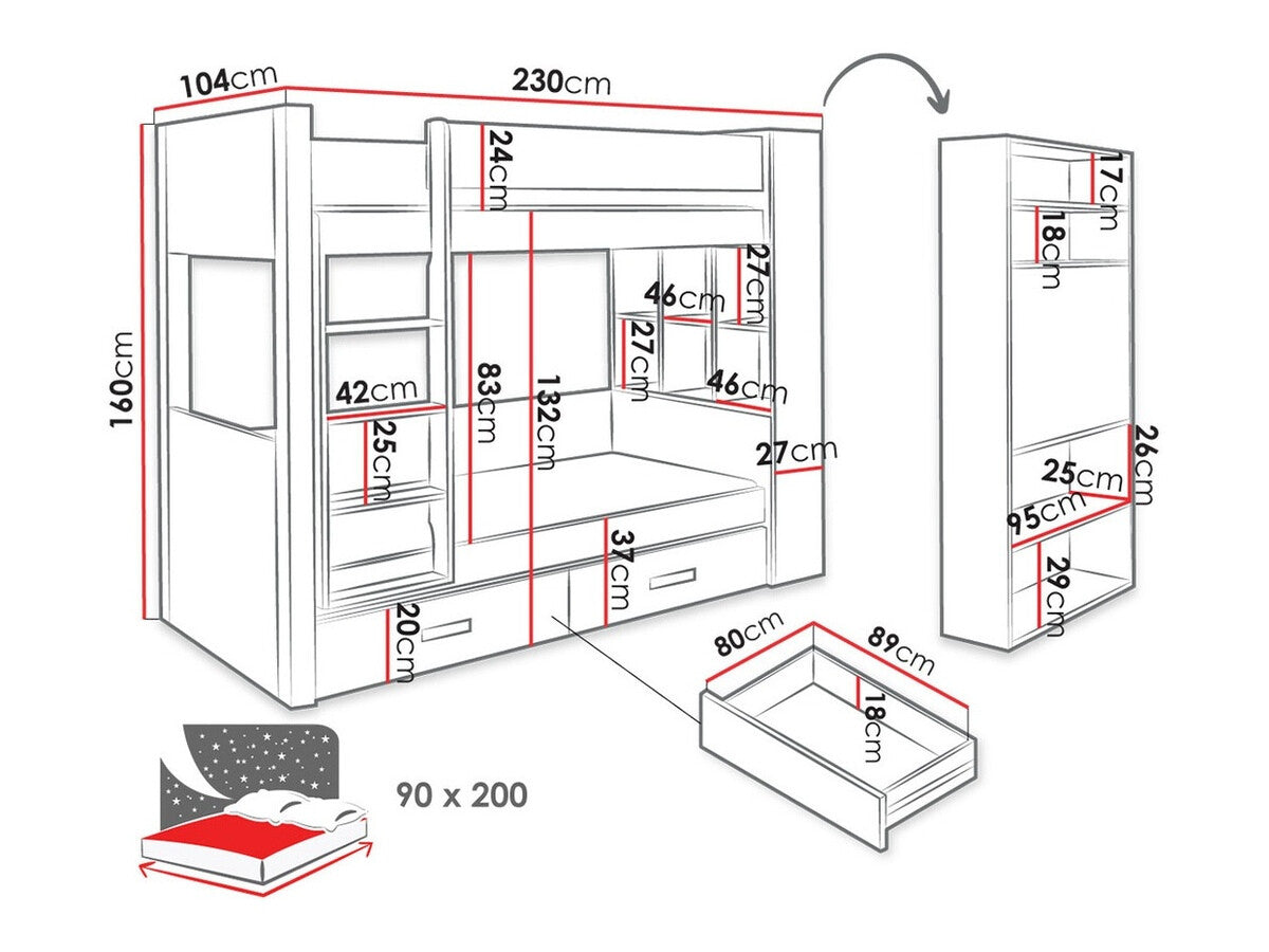 Køjeseng Henderson 142