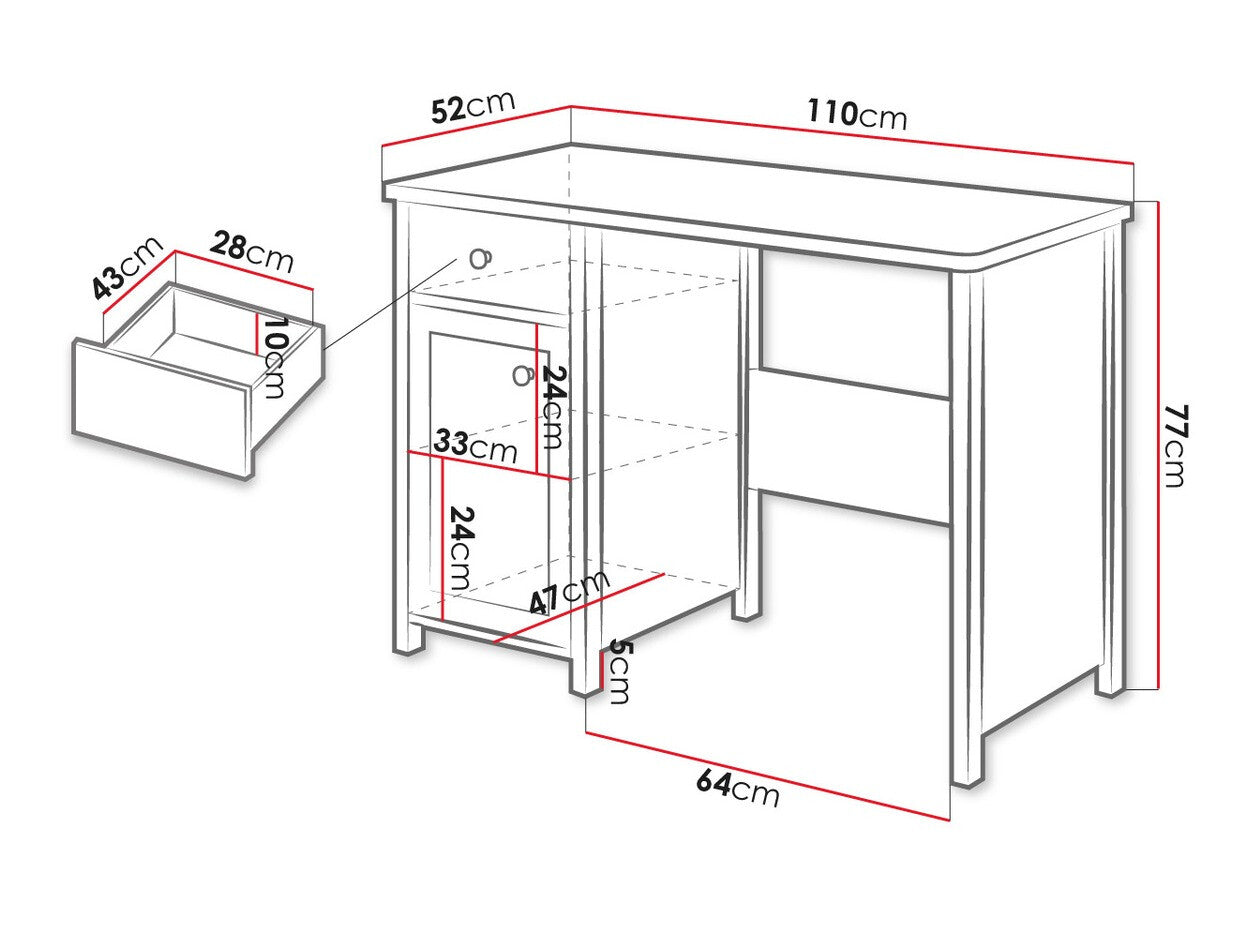 Skrivebord Romelbo 126