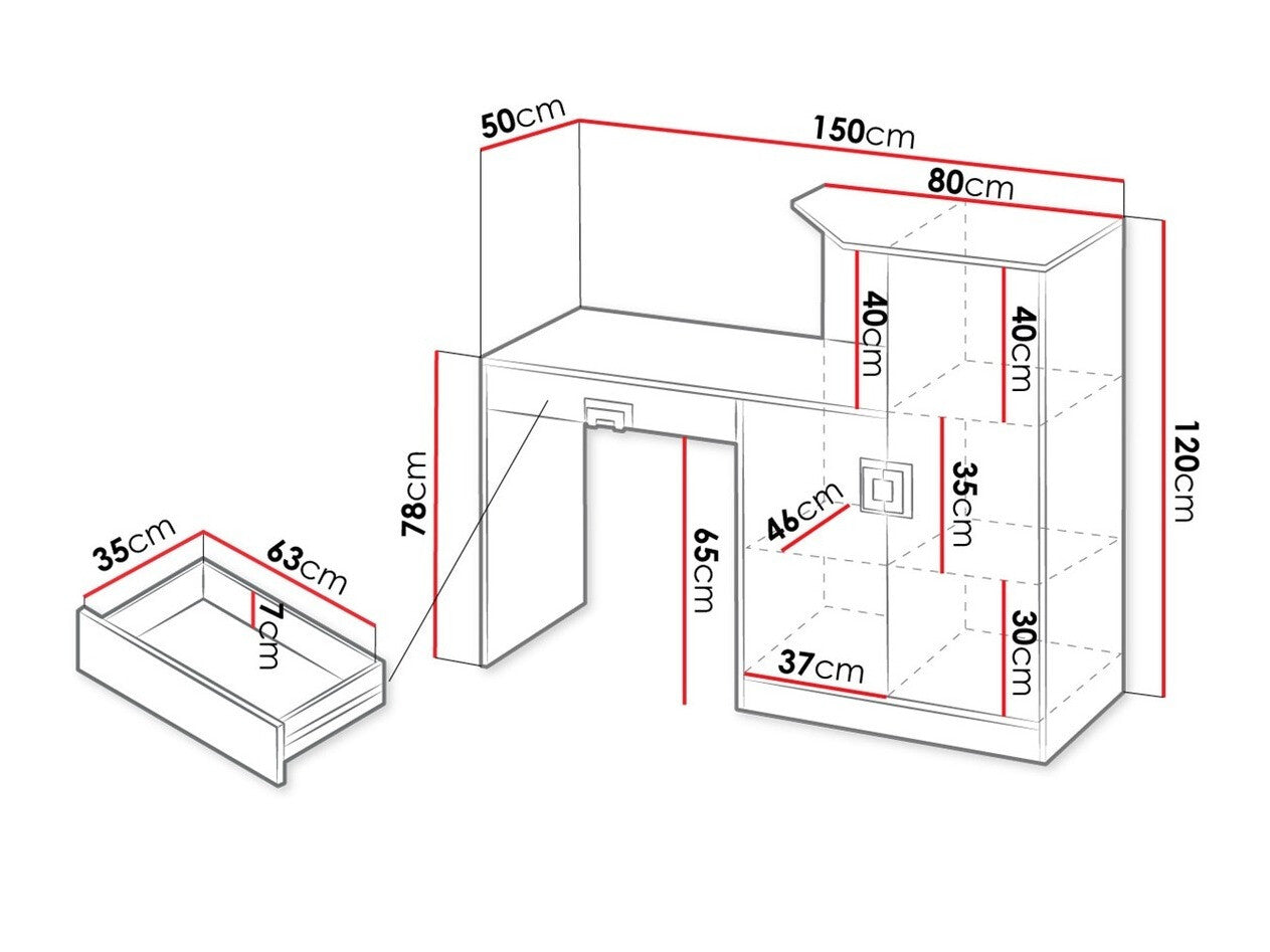 Skrivebord Tolfere 105