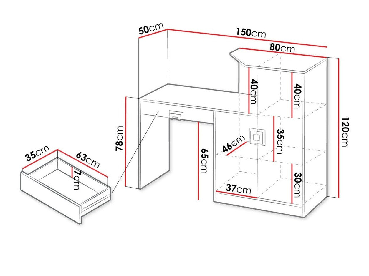 Skrivebord Tolfere 105