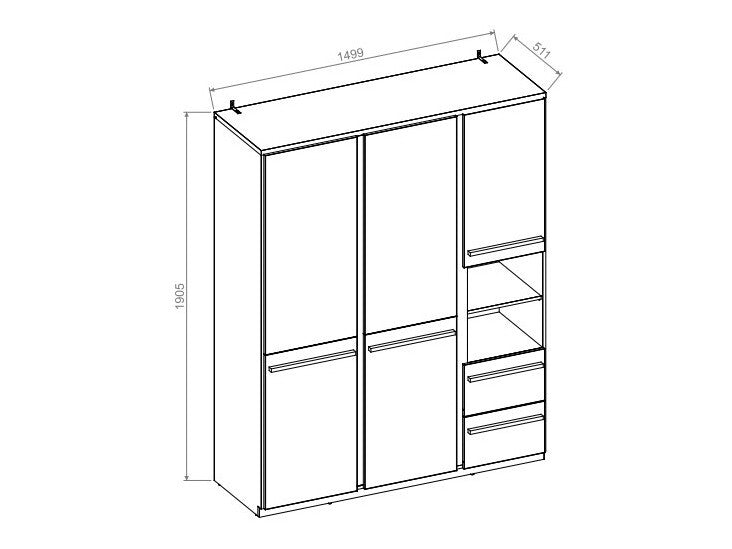 Garderobe Fresno P100