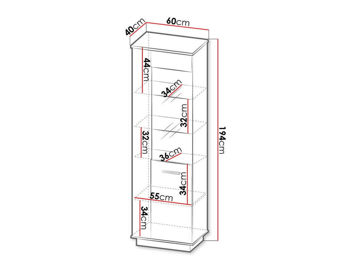 Vitrineskab Ogden J101