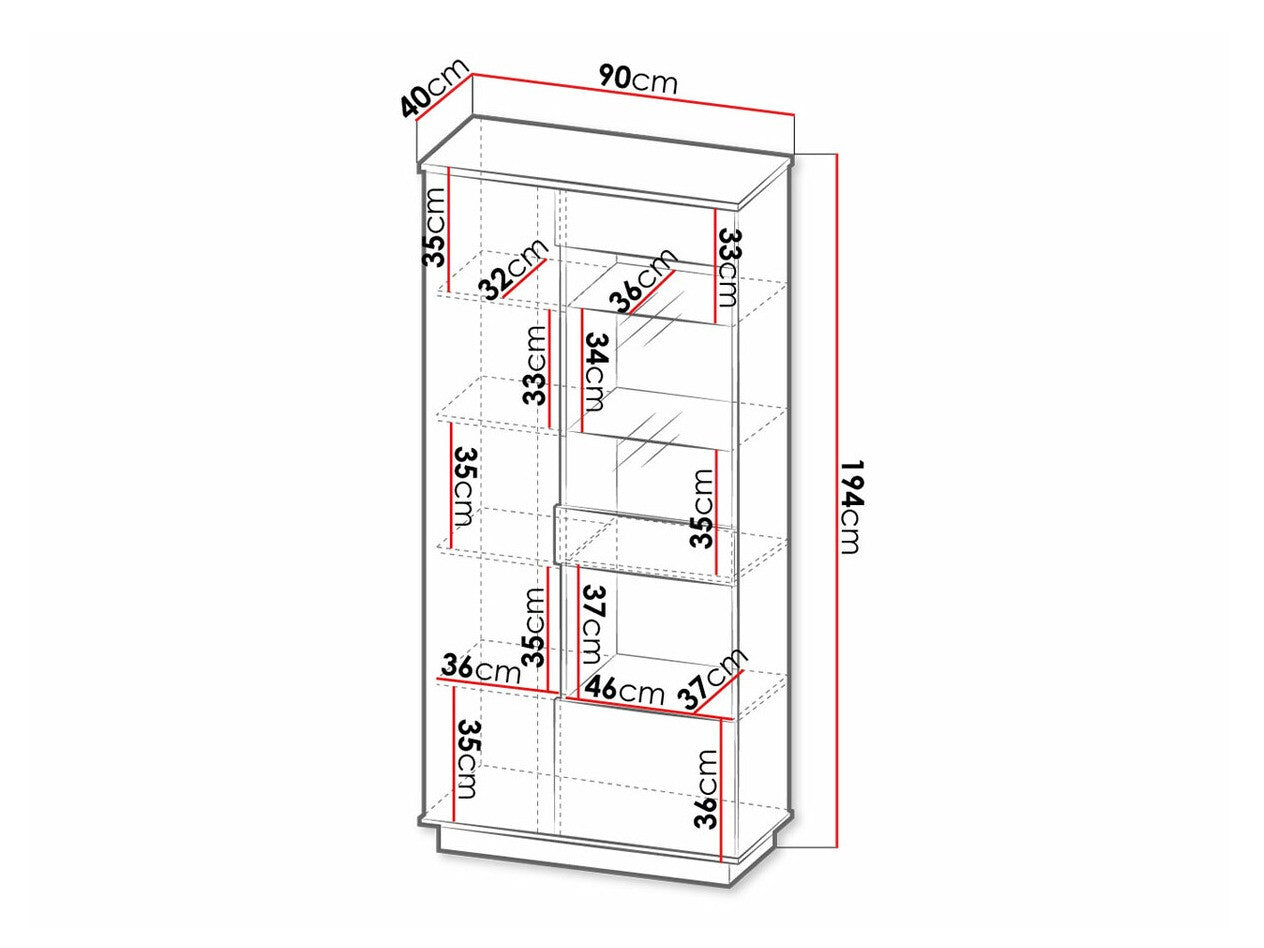 Vitrineskab Ogden J102
