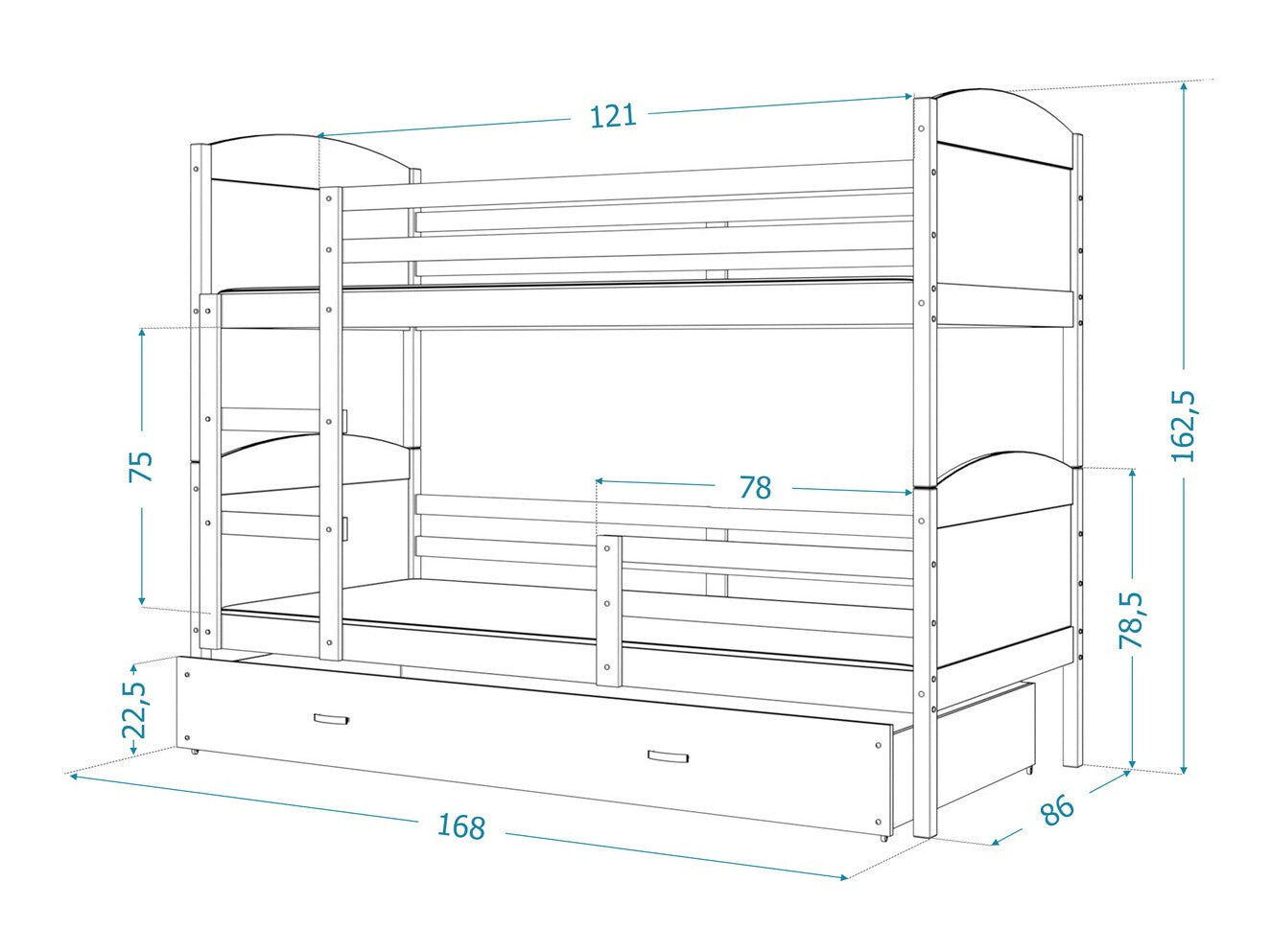 Køjeseng Aurora 101