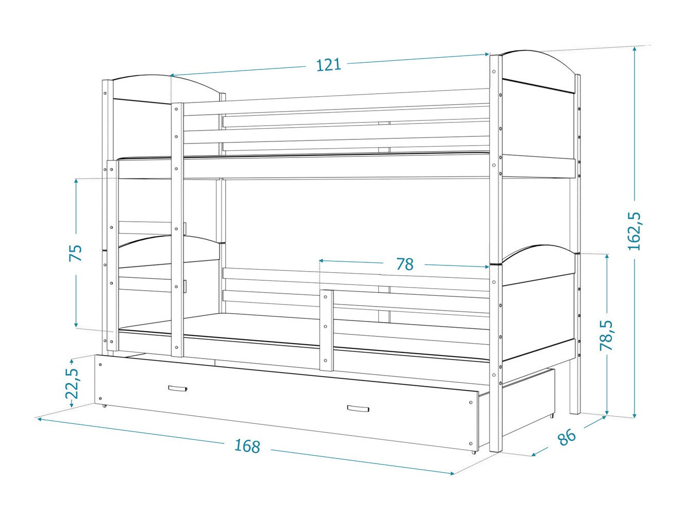 Køjeseng Aurora 101