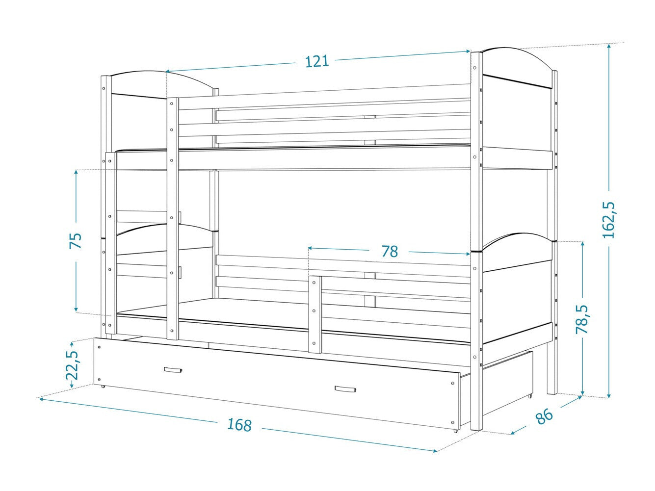 Køjeseng Aurora 101