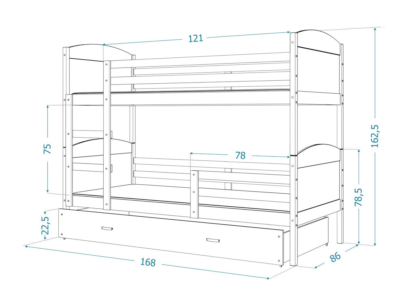 Køjeseng Aurora 101