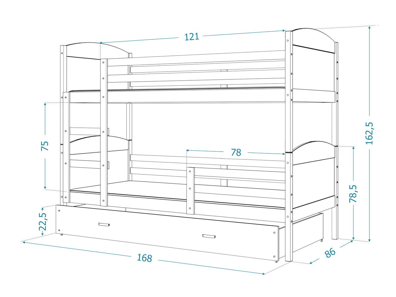 Køjeseng Aurora 101