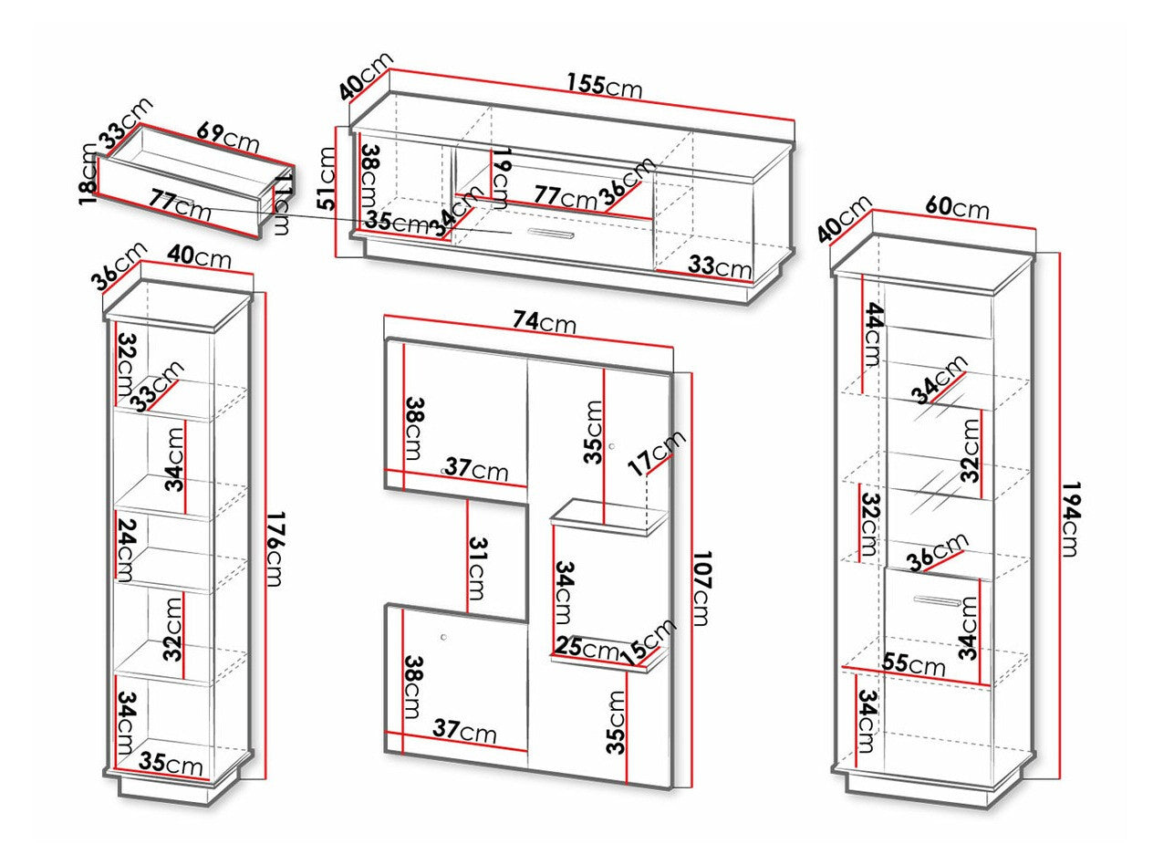 Stuemøbler-sæt Ogden J115
