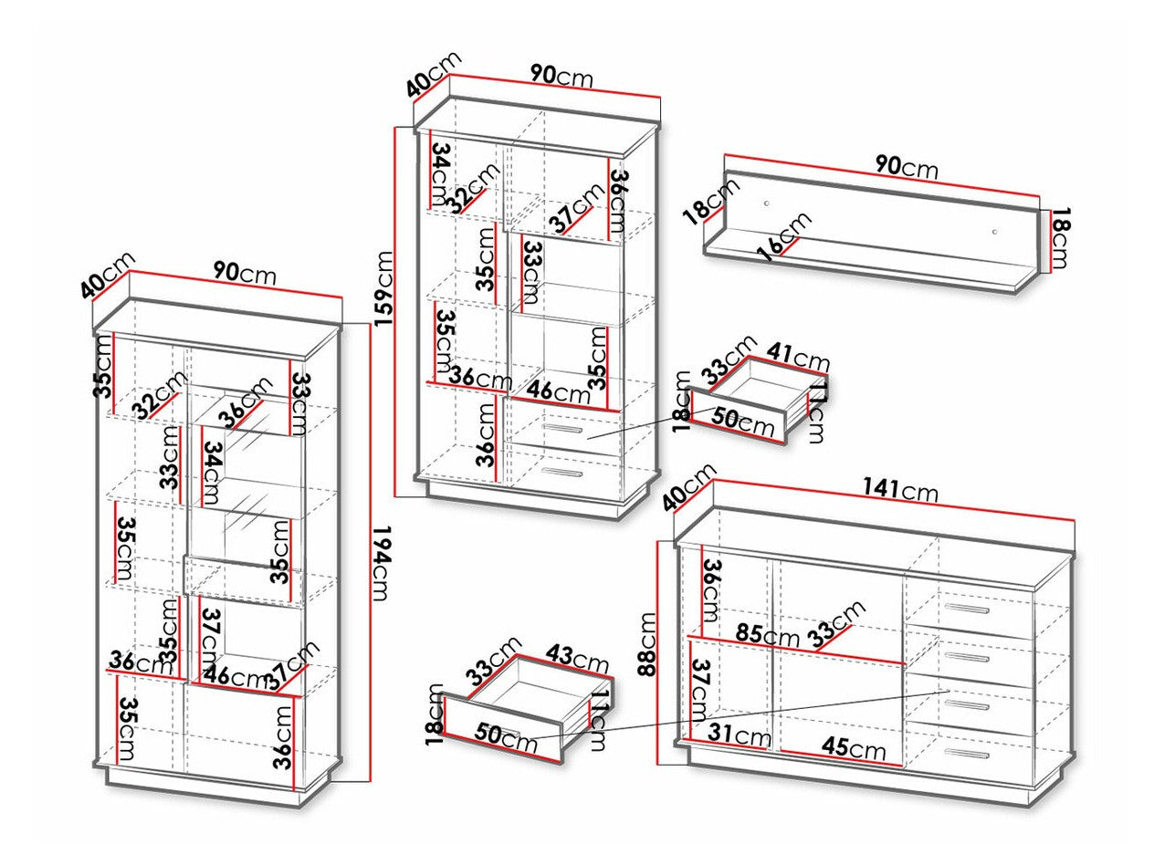 Stuemøbler-sæt Ogden J116