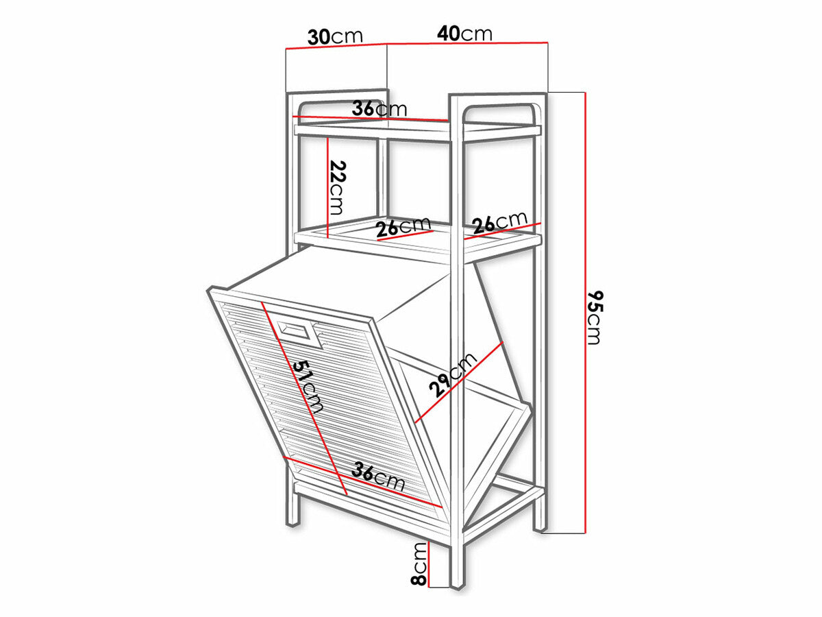 Reol til badeværelse Richardson 115