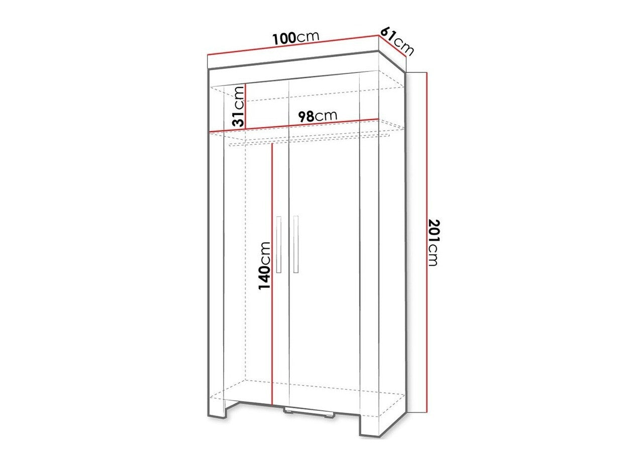 Wardrobe Toledo C100
