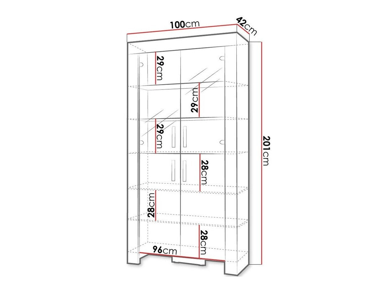 Display cabinet Toledo C101