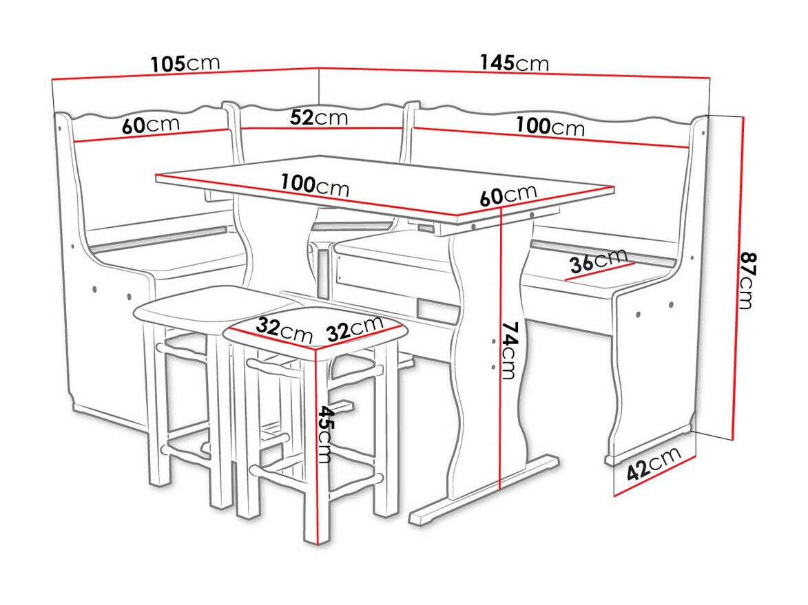 Køkkenhjørne Edmond 100