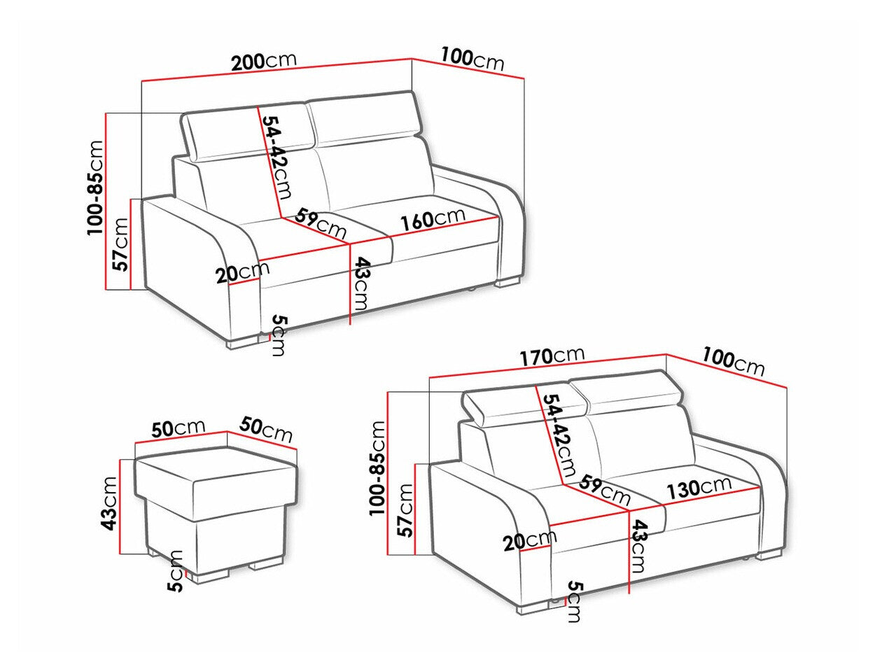 Upholstered furniture set Columbus A109