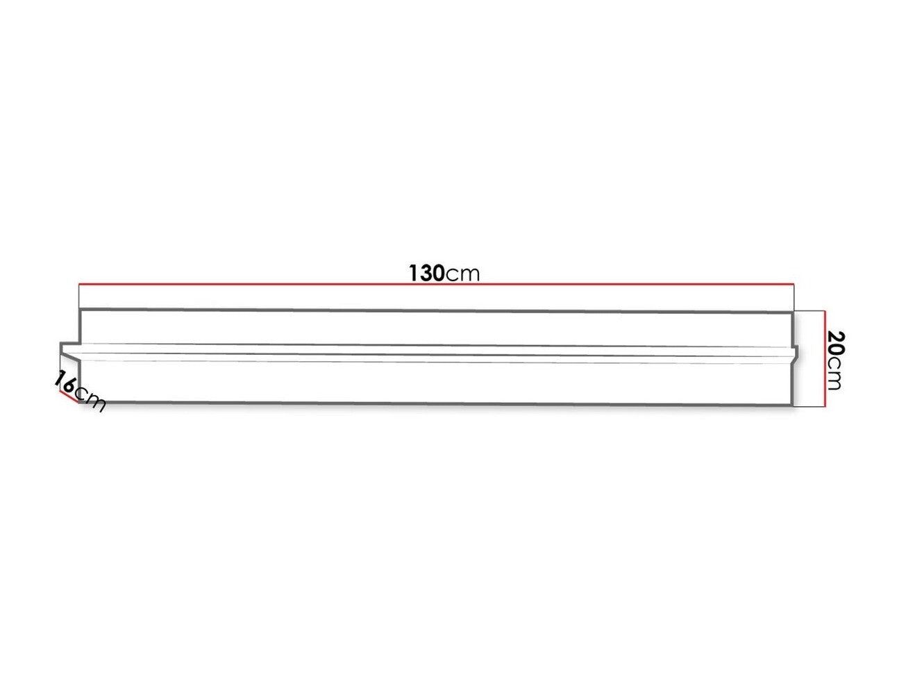 Wall shelf Toledo C122