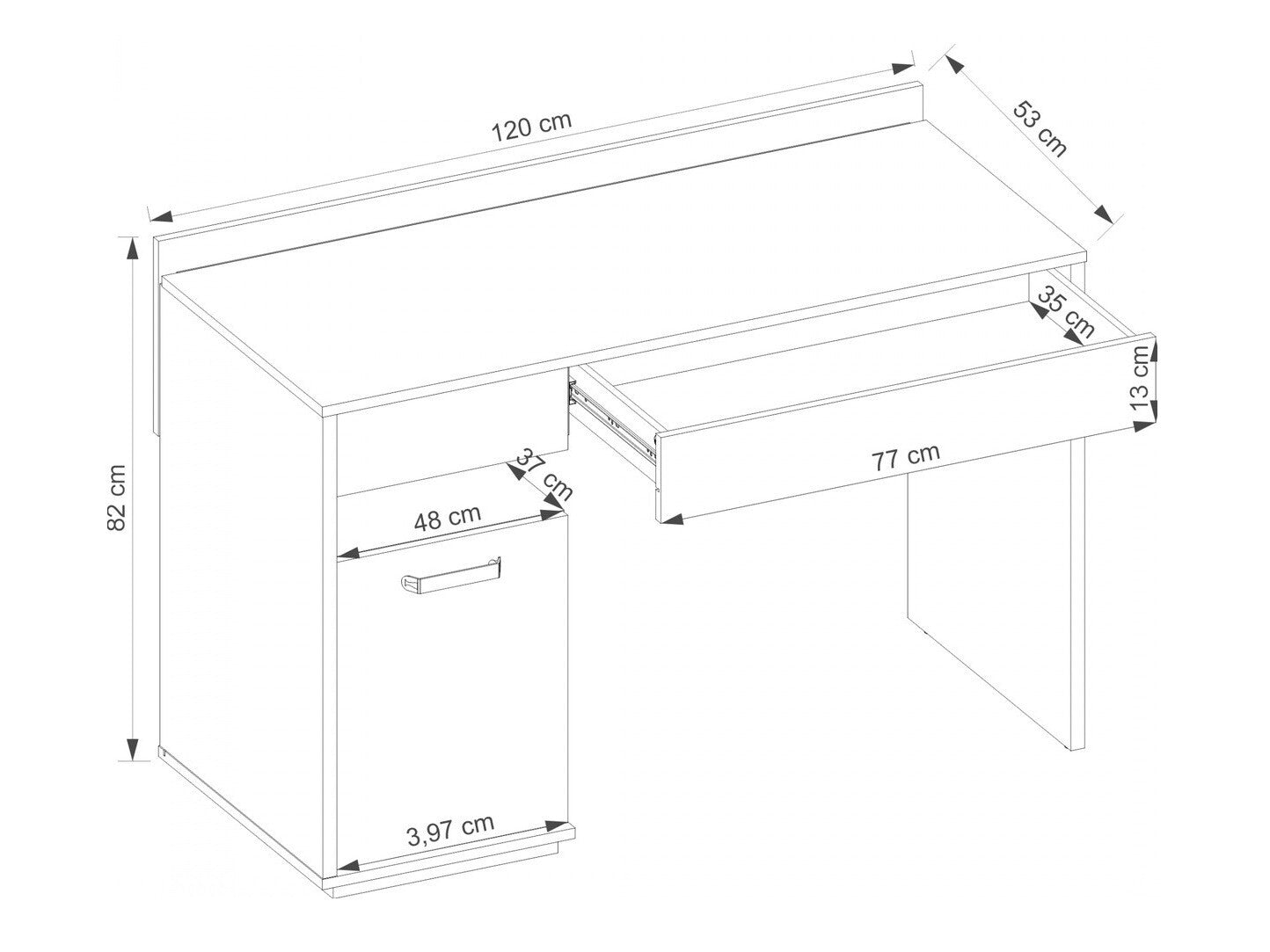 Skrivebord Fresno N100