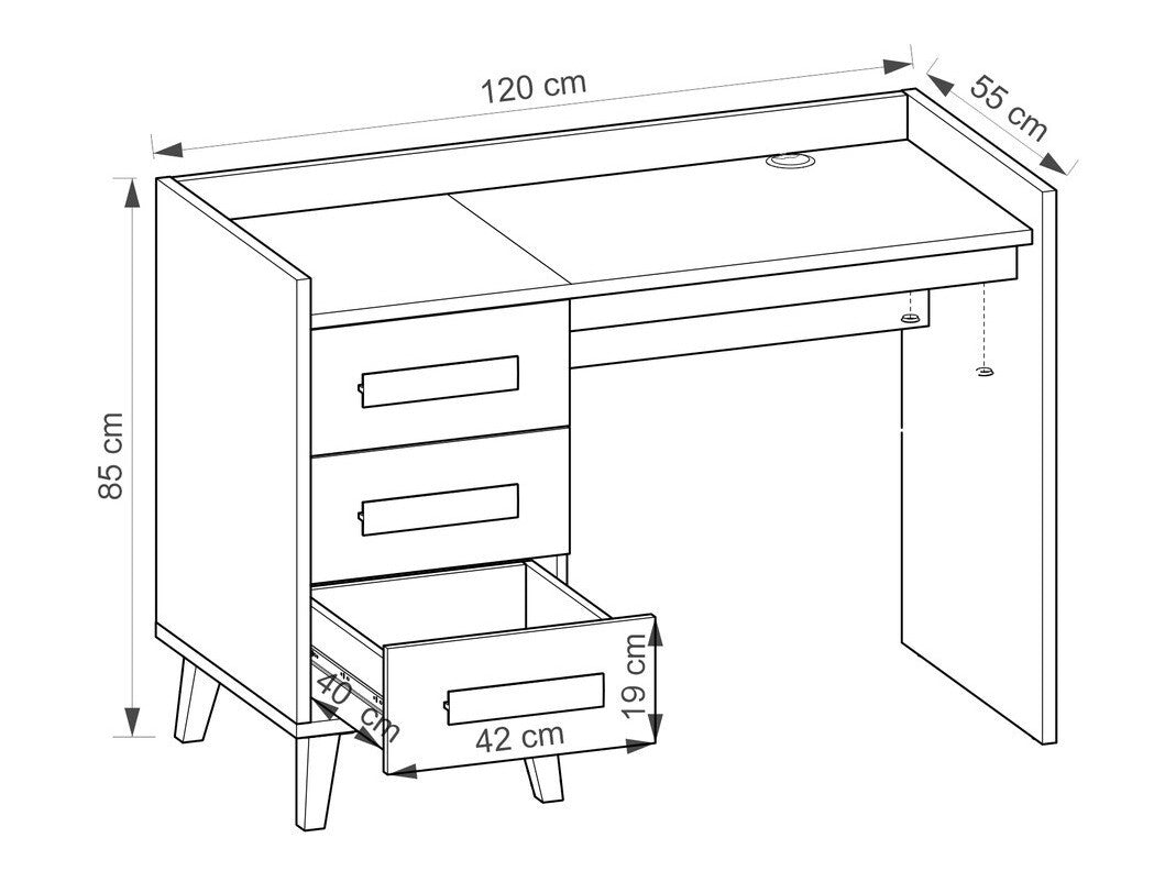 Skrivebord Ogden G107