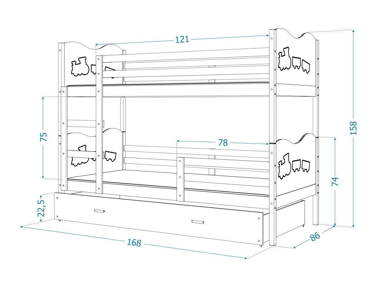 Køjeseng Aurora 110
