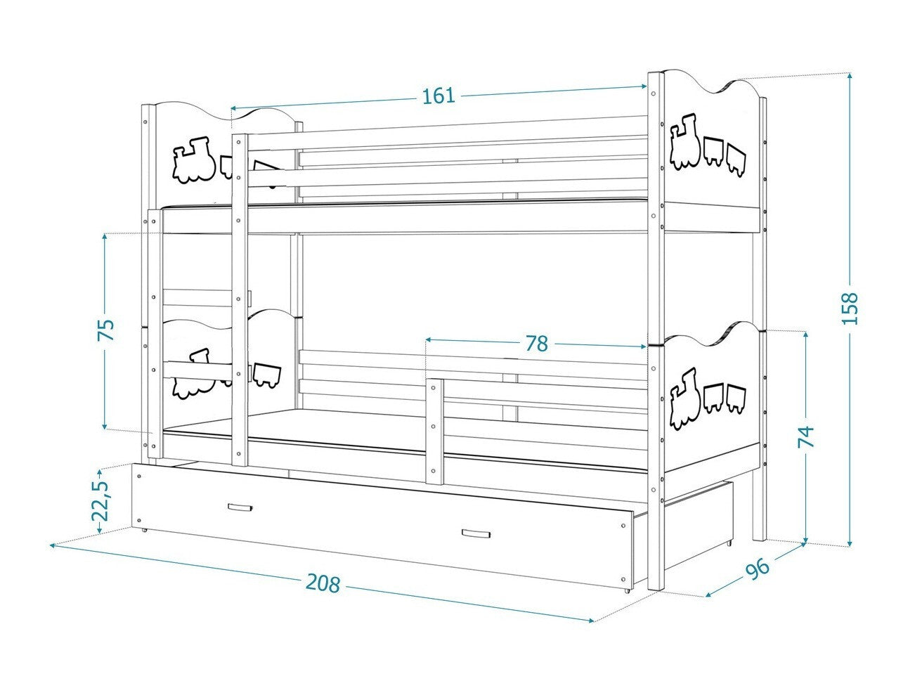 Køjeseng Aurora 112