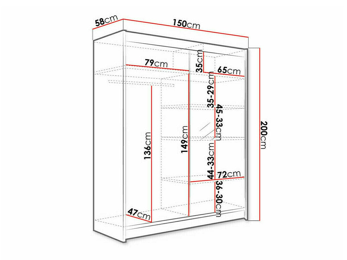 Garderobe Closico 140