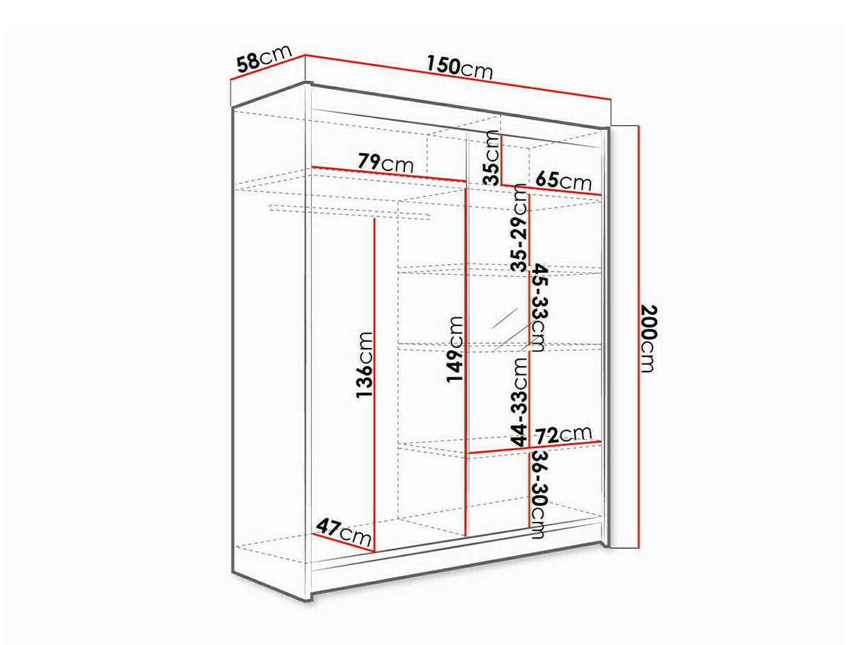 Garderobe Closico 140
