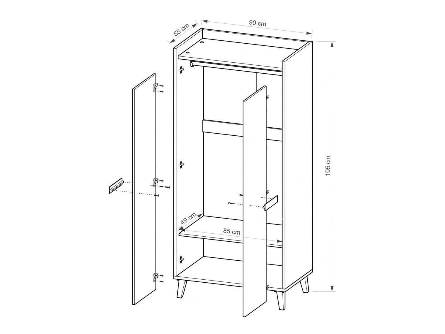 Garderobe Ogden G100