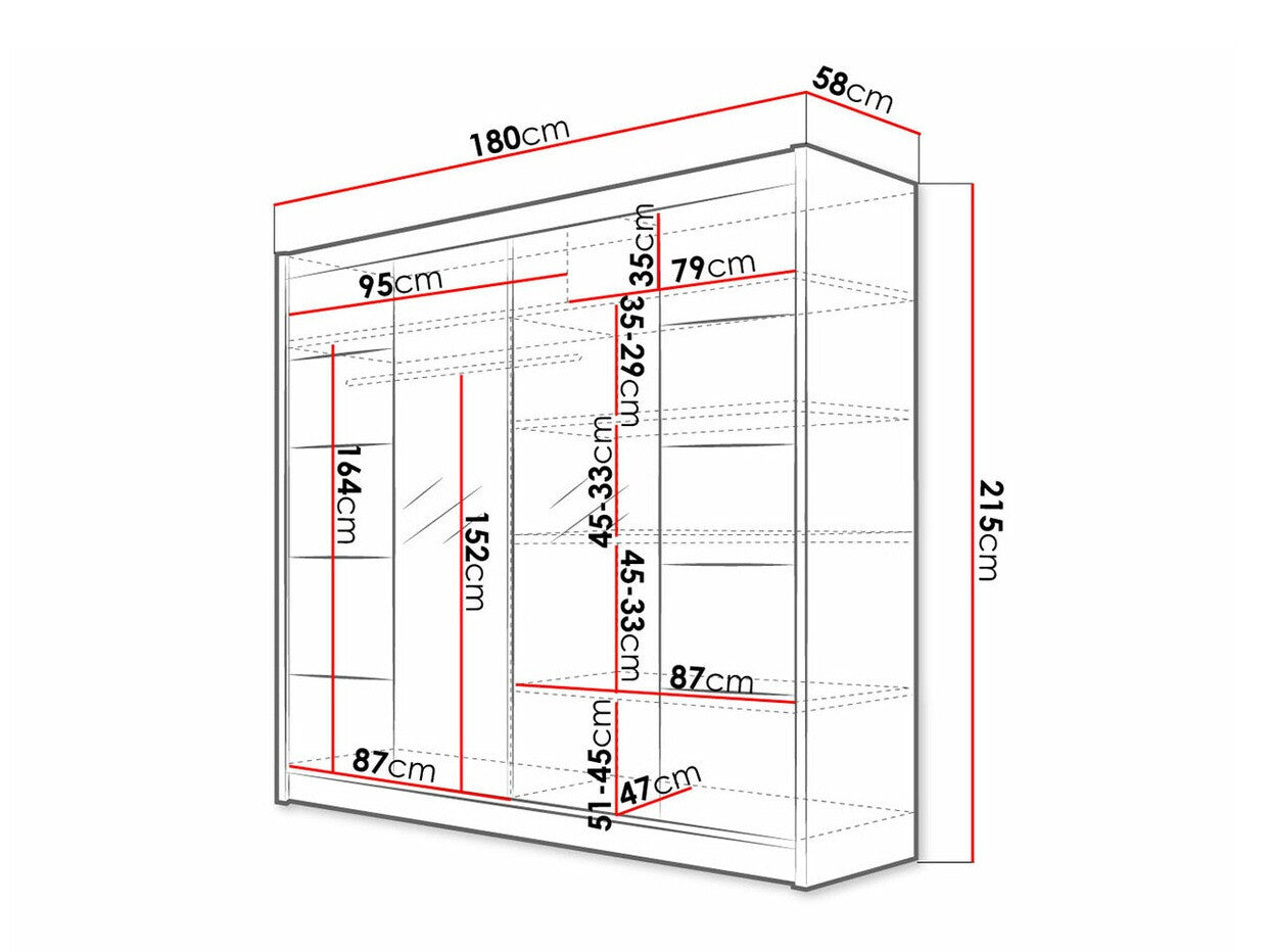 Garderobeskab Closico 154