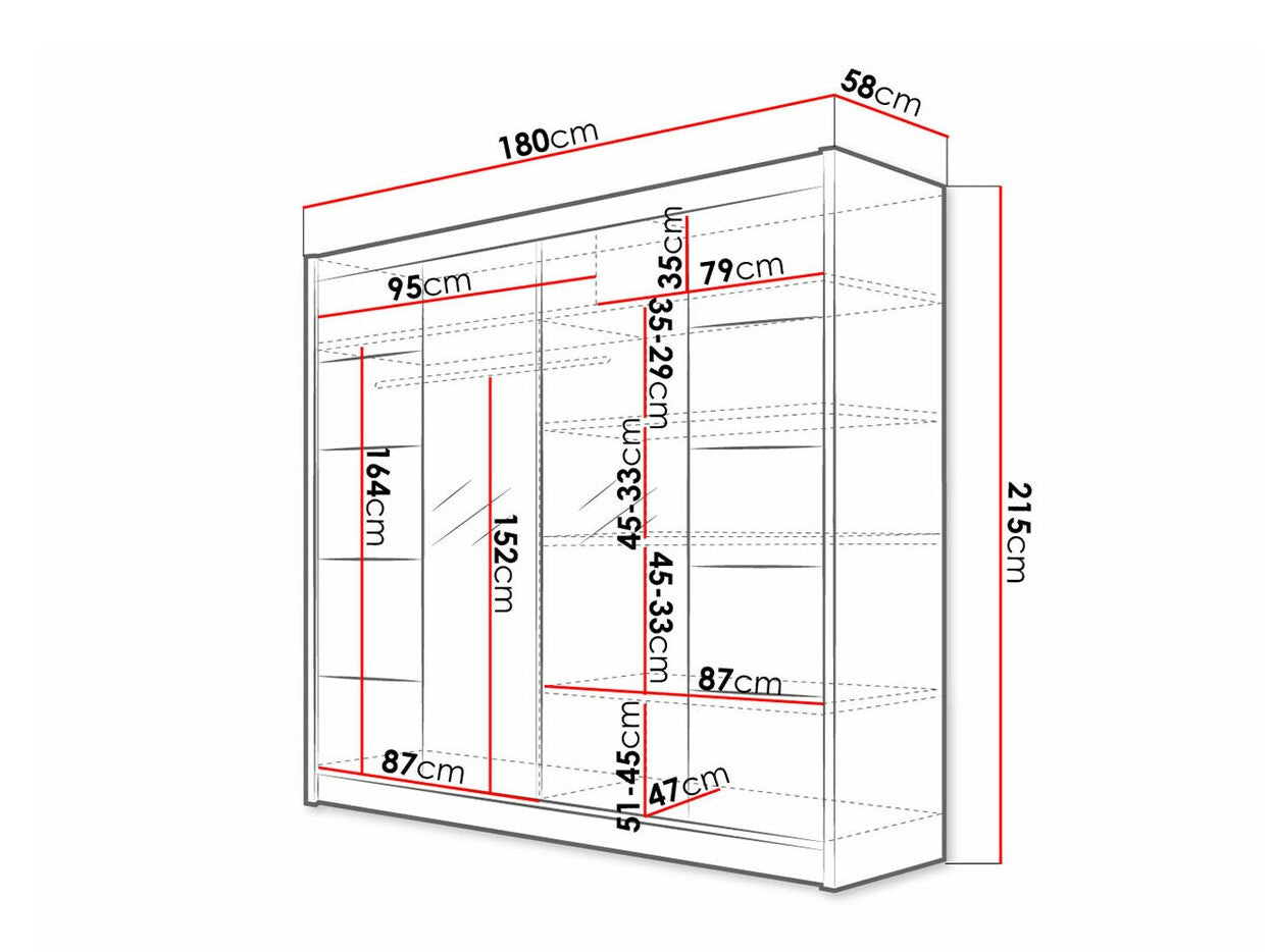 Garderobeskab Closico 154