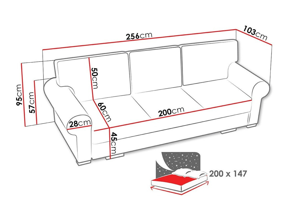Sovesofa Kingsport 108