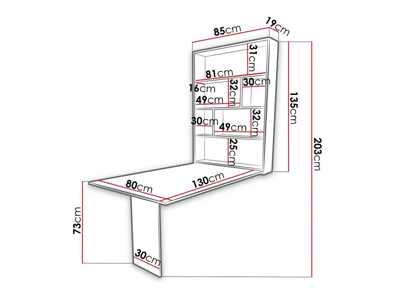 Klapbord Hartford 428