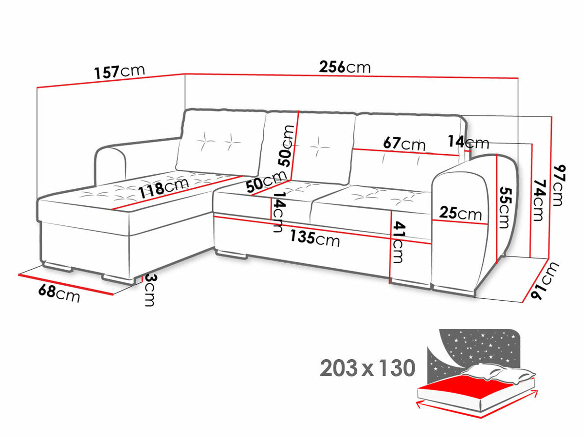 Hjørnesofa Muncie 109