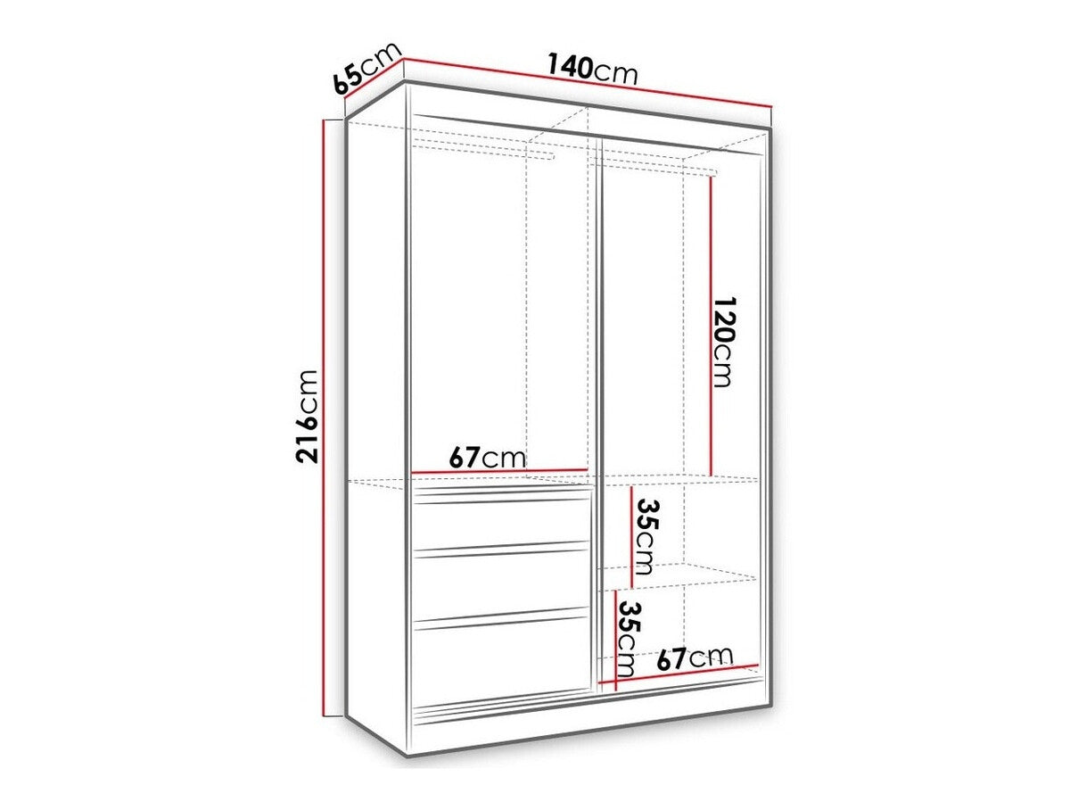 Garderobeskab Toledo 115