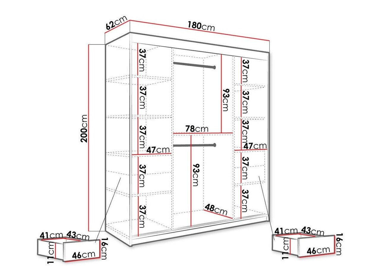 Garderobeskab Hartford 261