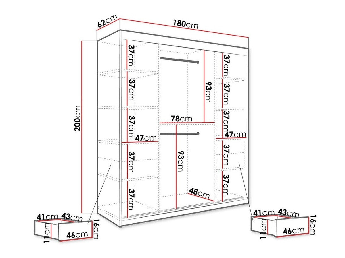 Garderobeskab Hartford 261