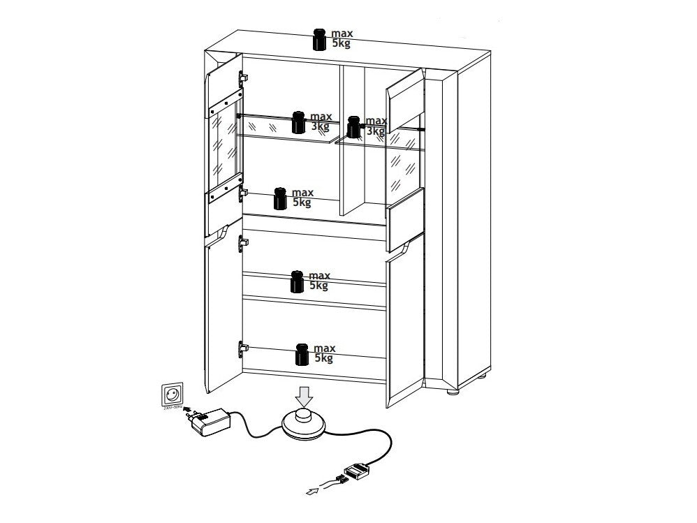 Vitrineskab Orlando M103