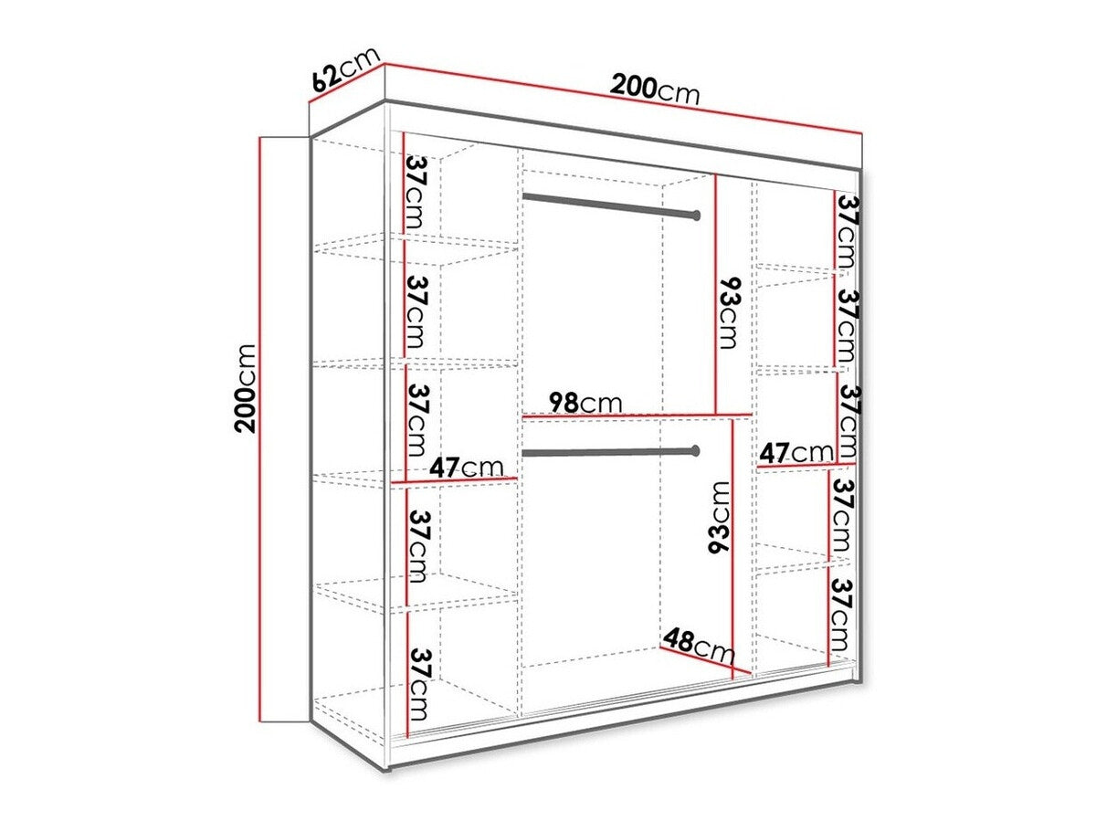 Garderobeskab Hartford 250