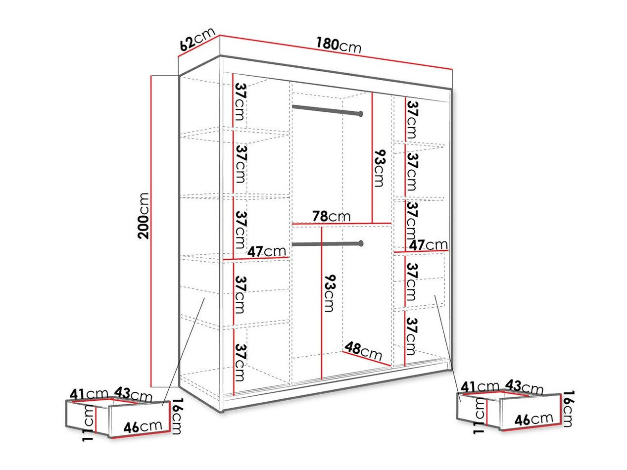 Garderobeskab Hartford 249