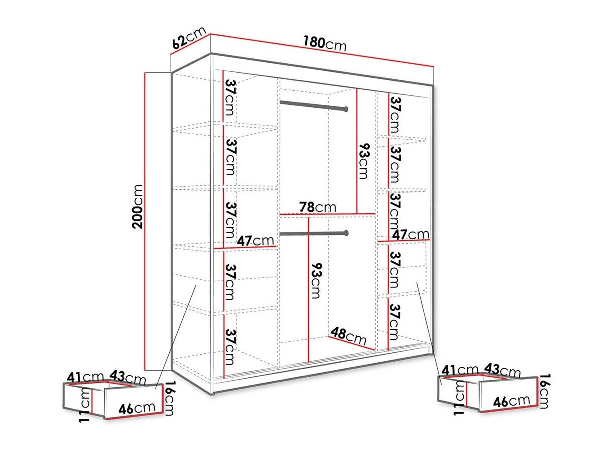 Garderobeskab Hartford 249