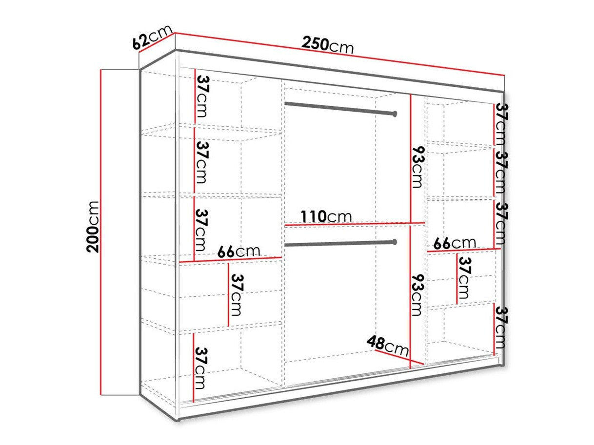 Garderobeskab Hartford 245