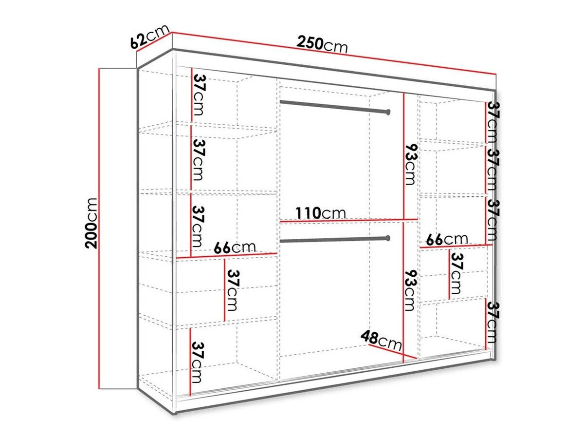 Garderobeskab Hartford 245
