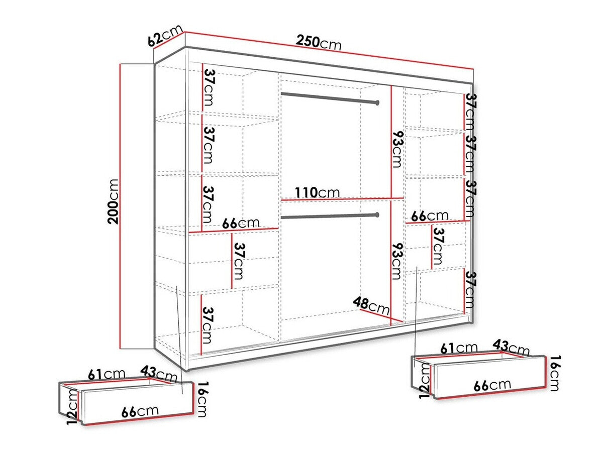 Garderobeskab Hartford 245