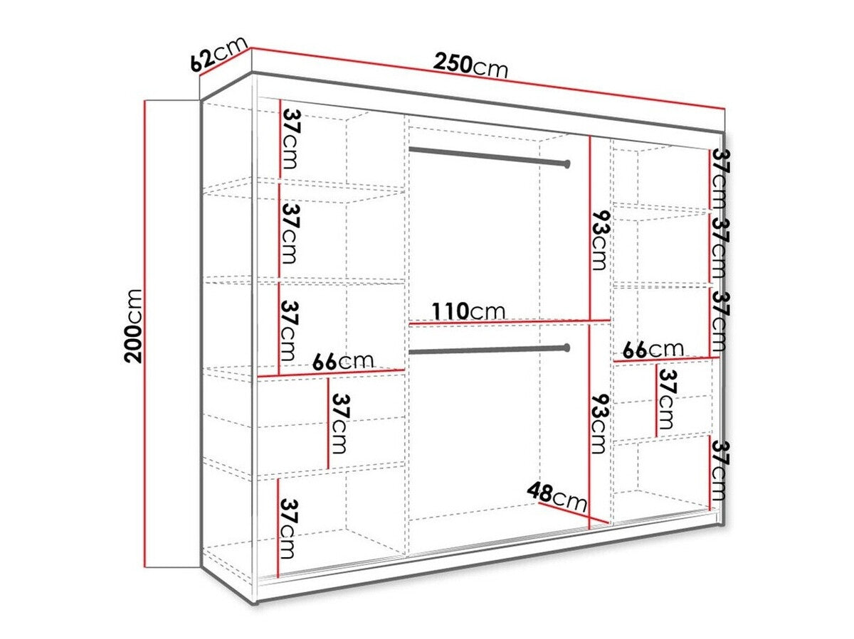 Garderobeskab Hartford 251