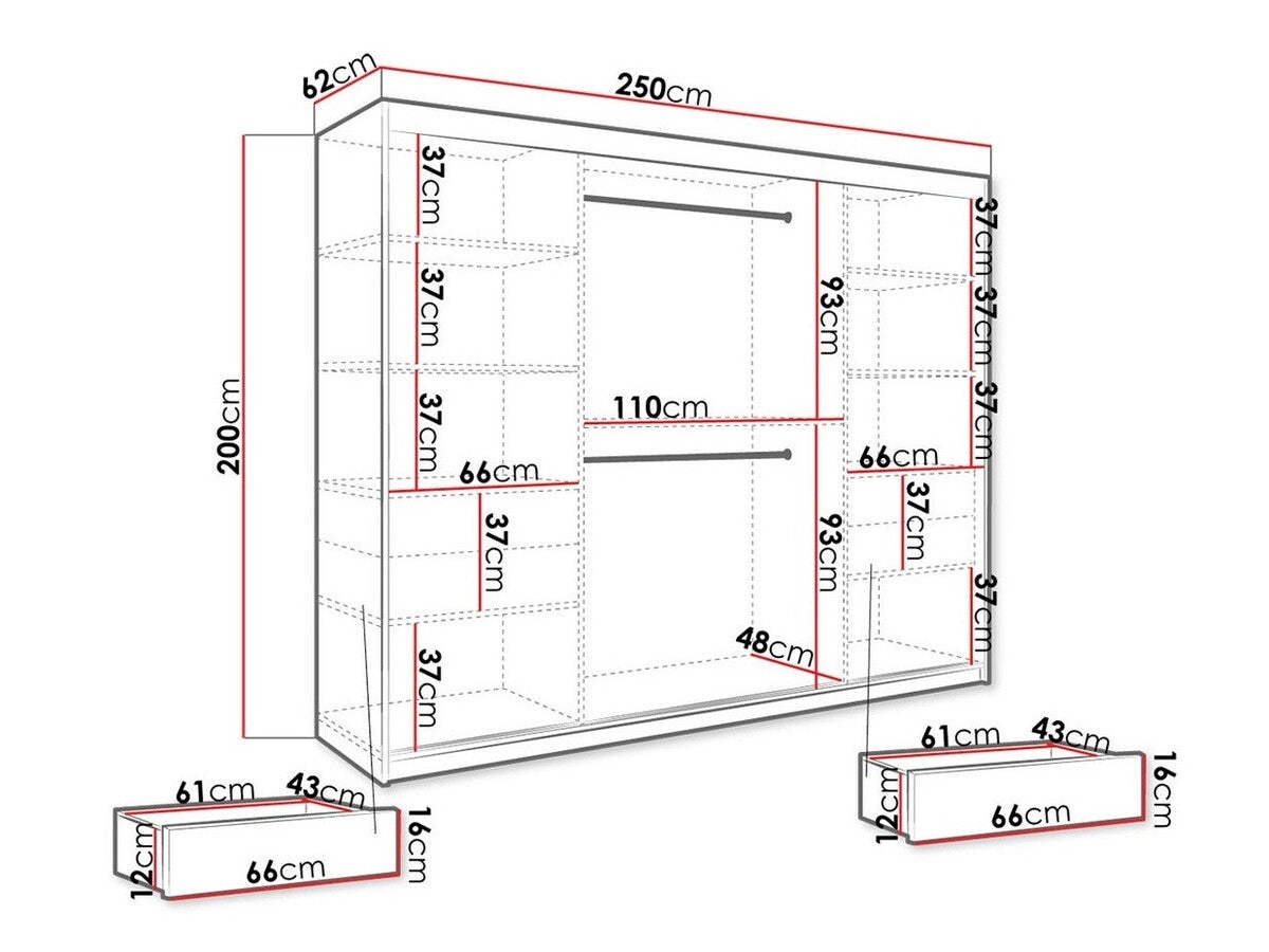 Garderobeskab Hartford 251