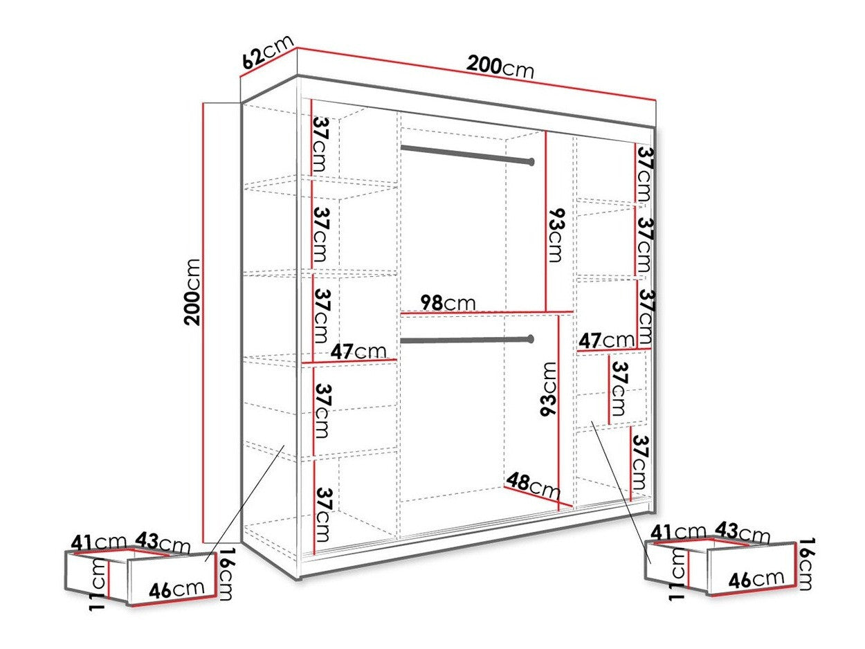 Garderobeskab Hartford 256