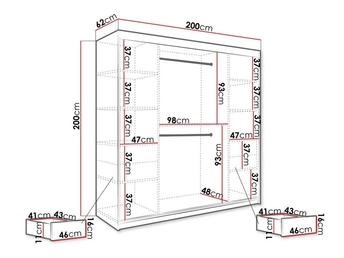 Garderobeskab Hartford 256
