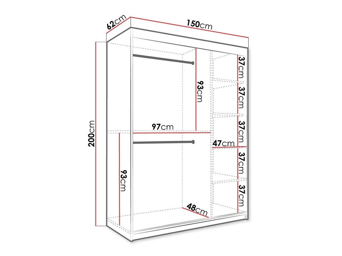Garderobeskab Hartford 260