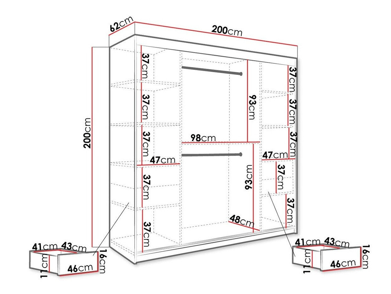 Garderobeskab Hartford 262